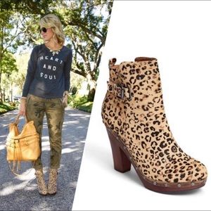 Leopard cheetah animal skin boots